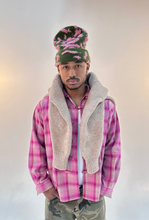 Load image into Gallery viewer, Pink Tartan Mandarin Shirt