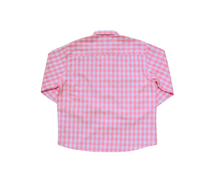 Load image into Gallery viewer, Pink Chequered Mandarin Shirt
