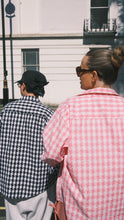 Load image into Gallery viewer, Pink Chequered Mandarin Shirt
