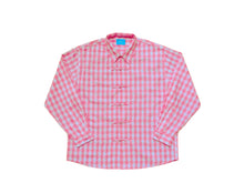 Load image into Gallery viewer, Pink Chequered Mandarin Shirt
