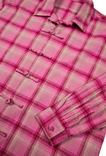 Load image into Gallery viewer, Pink Tartan Mandarin Shirt
