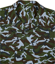 Load image into Gallery viewer, Camo Pinstripe Mandarin Shirt
