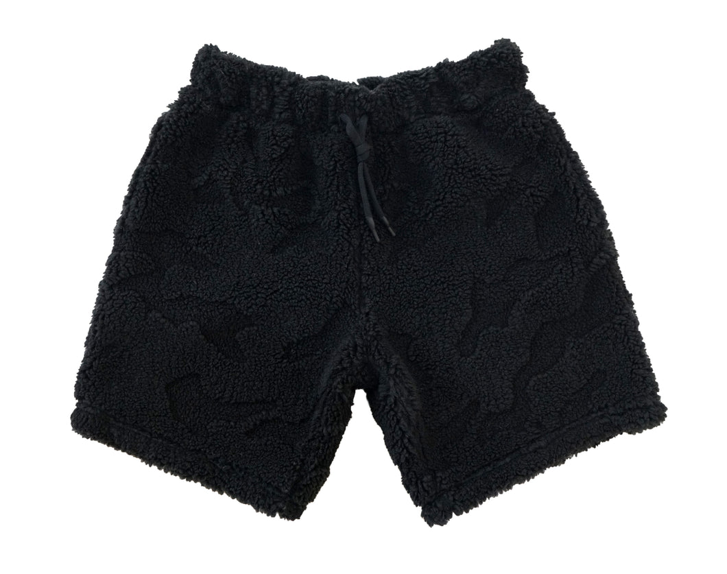 Charcoal Camo Fleece Shorts