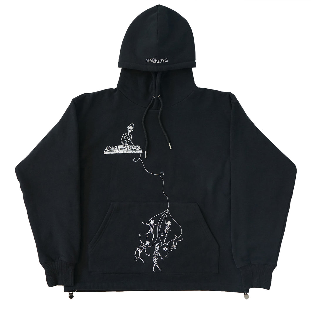 Black Skelly Reversible Hoodie/Crewneck