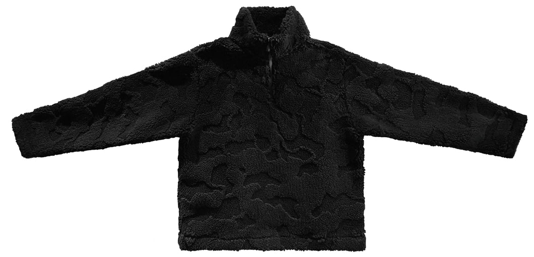 Charcoal Camo 1/4 Zip Fleece